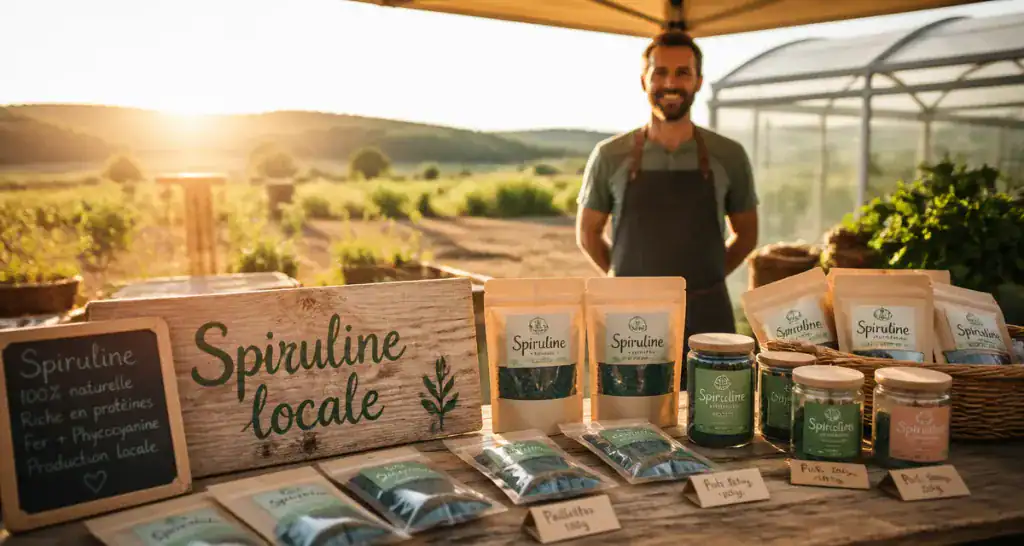 ou acheter la spiruline table marché fermier