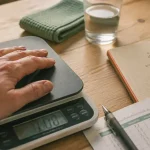 Se peser tous les jours : balance et carnet de suivi