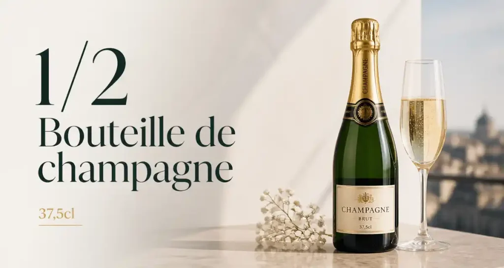 1/2 Bouteille de champagne