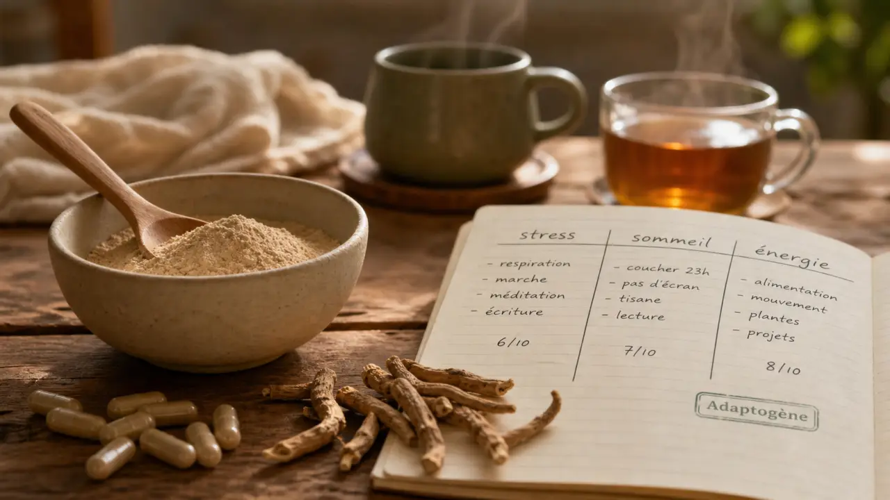 Ashwagandha bienfaits homme : poudre et gélules pour stress, libido, fertilité