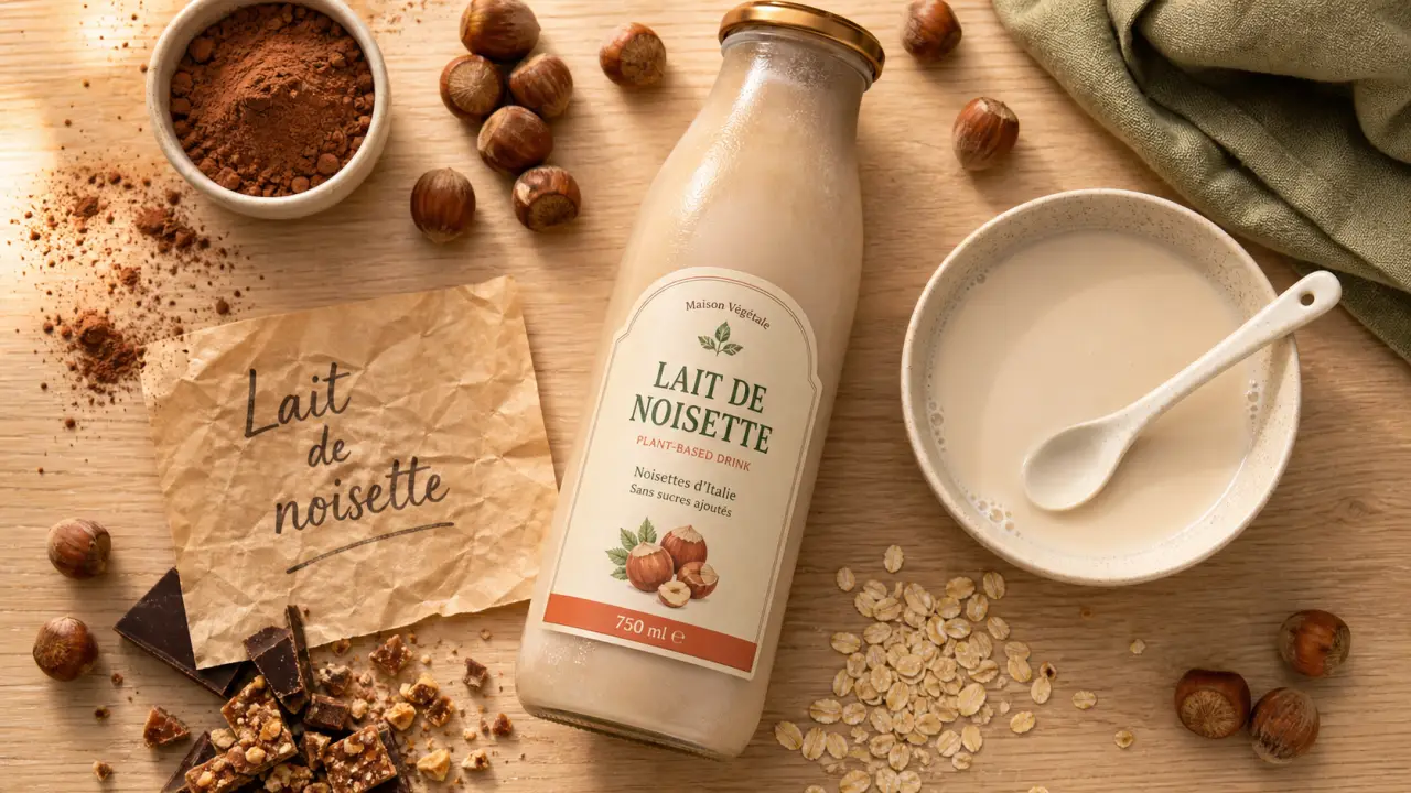 Bienfait du lait de noisette : sans lactose, digeste, peu protéiné