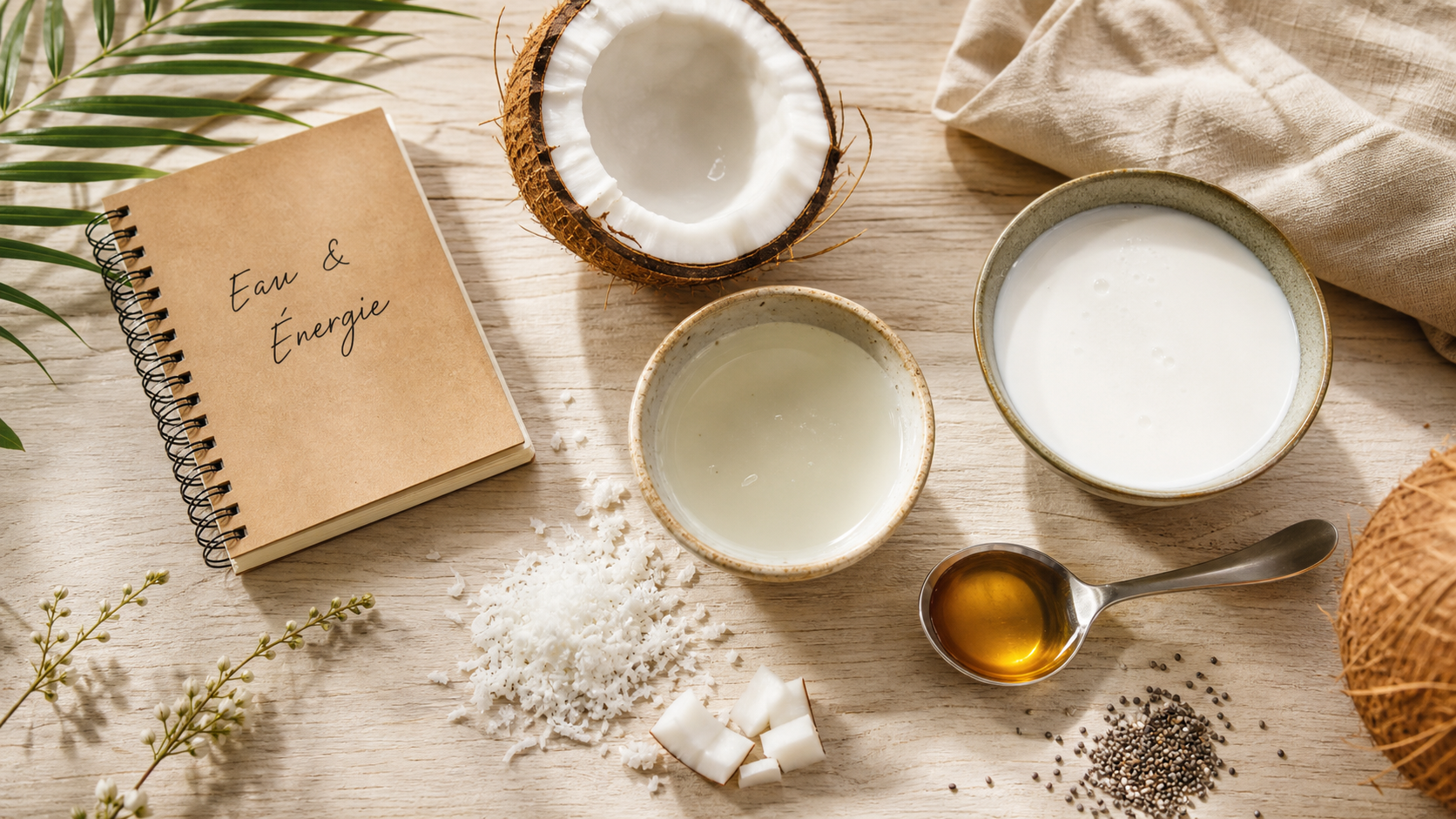 Les bienfaits de la noix coco : eau de coco, lait, huile, énergie