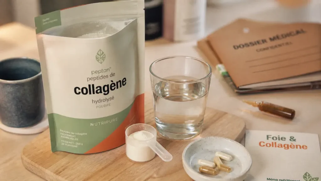 Collagène et foie : quand un complément simple reste acceptable, et quand il faut s’en méfier