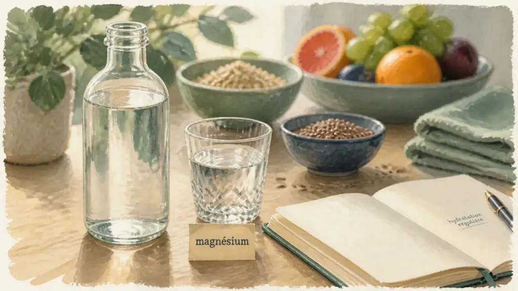 Quelle eau boire contre la constipation ? Magnésium, sulfates et 1,5 L par jour