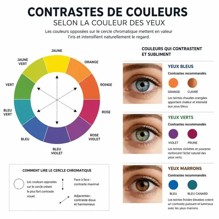 Démonstration maquillage yeux : choisir les couleurs selon l'iris