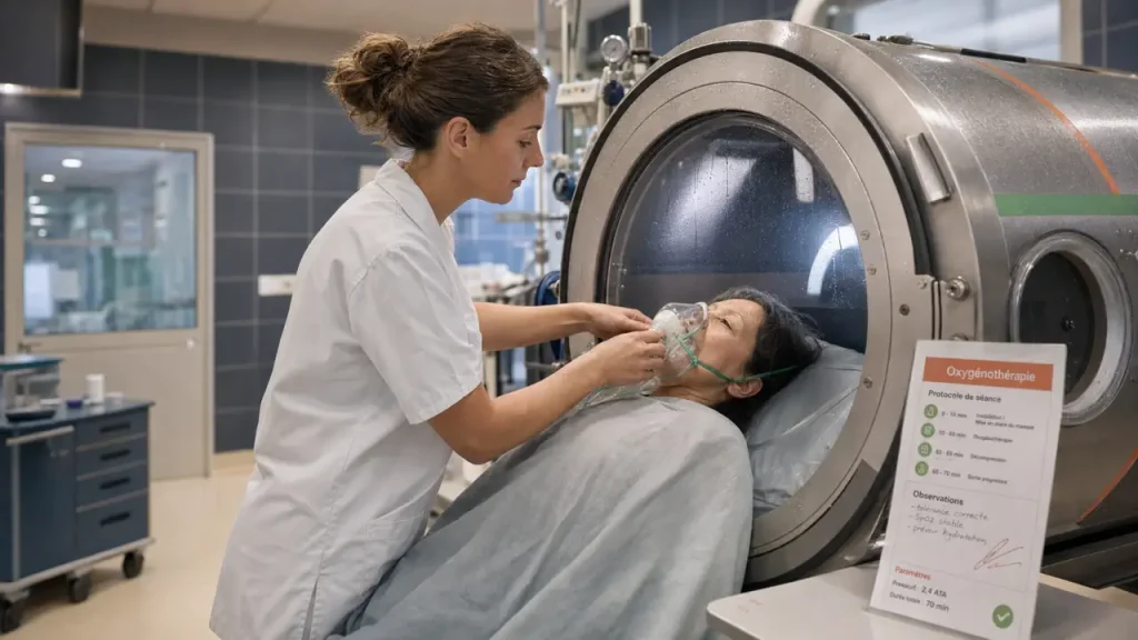 Oxygène dissous, cicatrisation, urgence : ce que le caisson hyperbare change vraiment