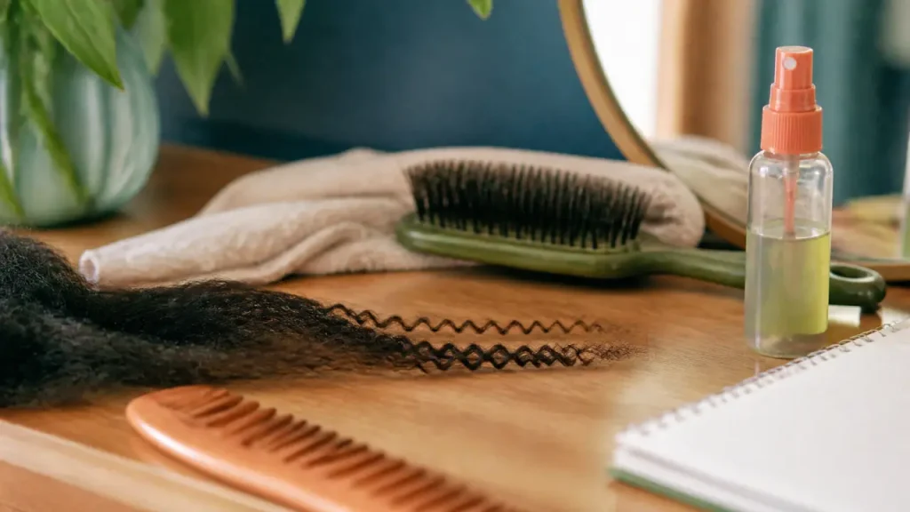 Les cheveux crépus : forme en Z, sécheresse et types 4A à 4C