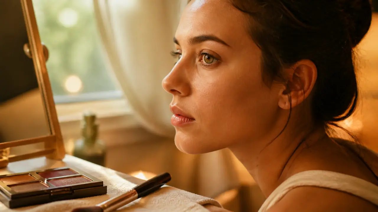 Yeux marron-vert : quel maquillage prune doré cuivre