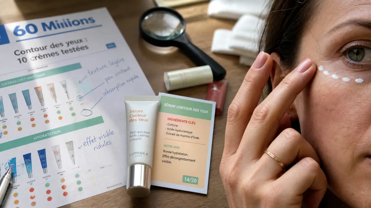 Meilleur anti-rides yeux 60 millions de consommateur : crème à moins de 3 euros