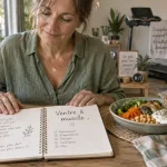 Perdre du poids à la ménopause : femme et assiette pour préserver le muscle