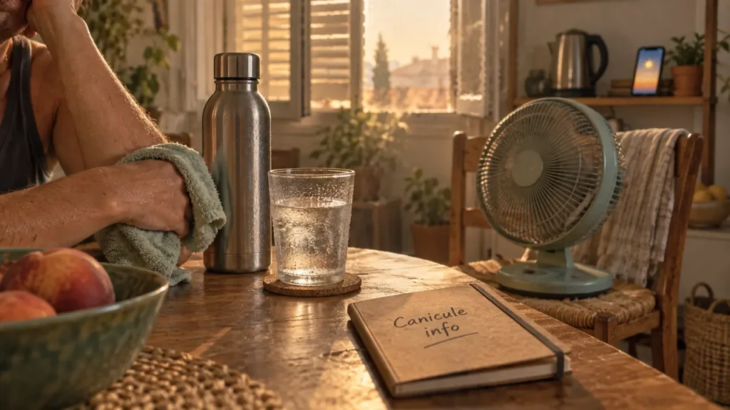 Que faire pendant une canicule : boire, se rafraîchir et repérer le coup de chaleur