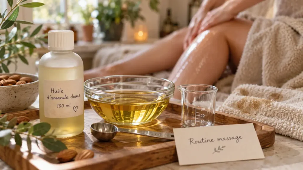 Huile essentielle brûle-graisse : le massage améliore la peau, pas la perte de poids