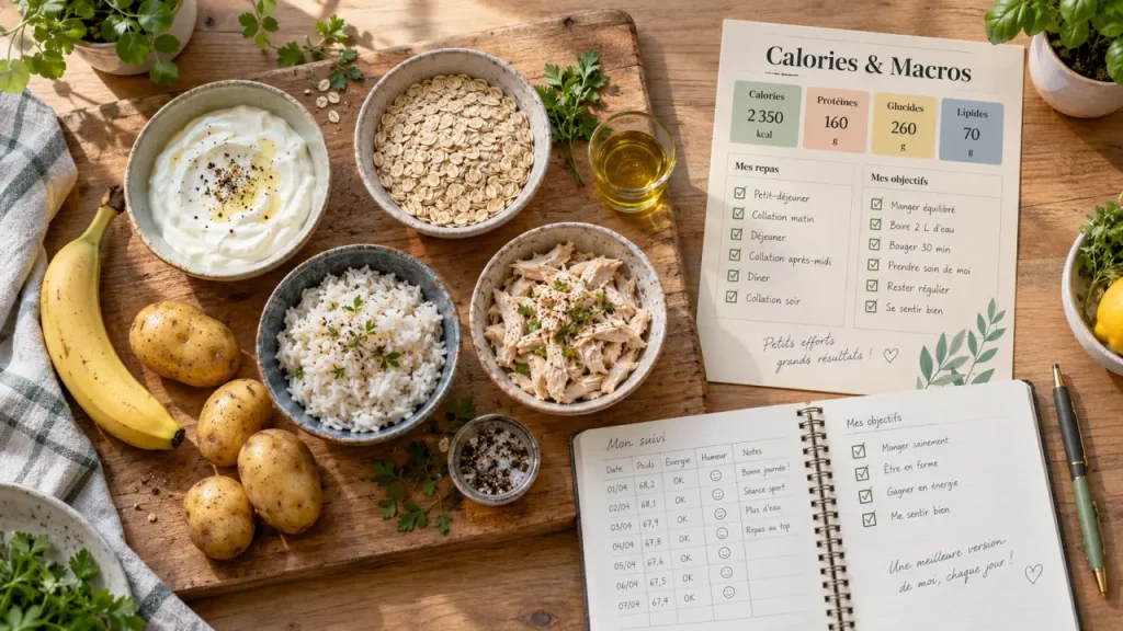 Programme alimentaire musculation : les repères chiffrés pour prendre du muscle sans excès de graisse